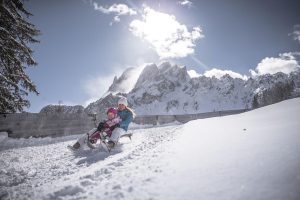 sanki toboggan włochy alpy dolomity snowee 